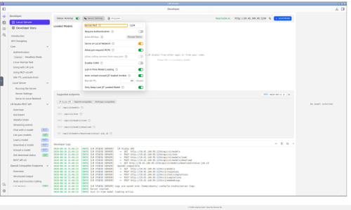 LM Studio in a browser inside VNC 3